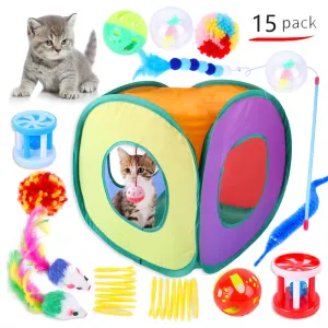 15 Pack Funny Cat Interactive Combination Toys