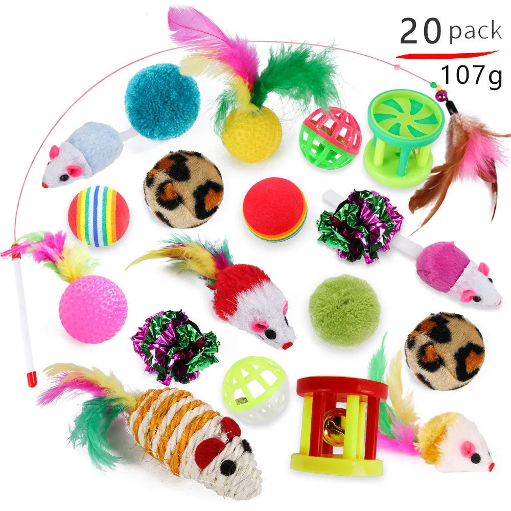 20 Pack Funny Cat Interactive Combination Toys