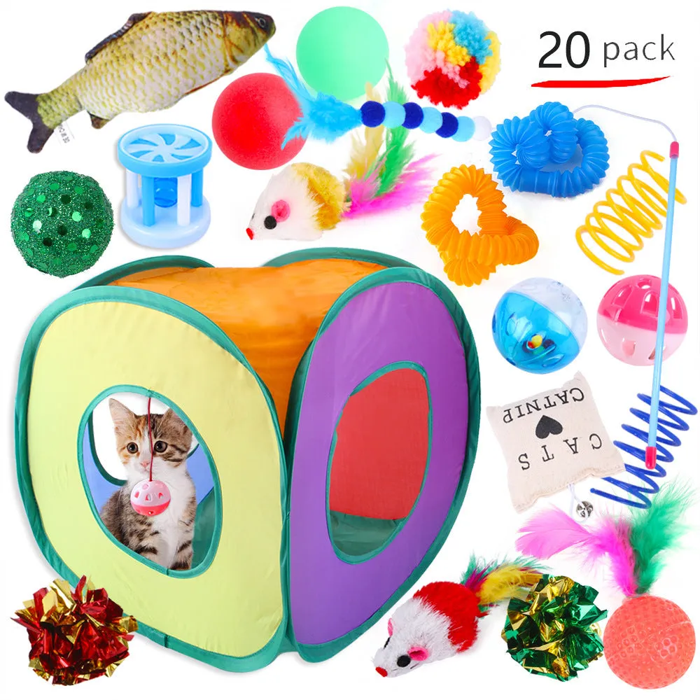 20 Pack Funny Cat Interactive Combination Toys