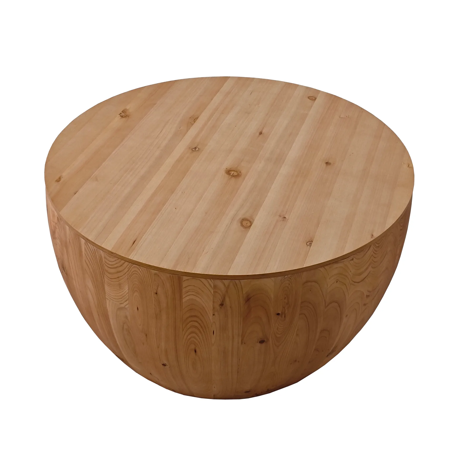 31.50"Vintage Style Bucket Shaped Coffee Table for Office, Dining Room and Living Room(Same SKU:W75770648)