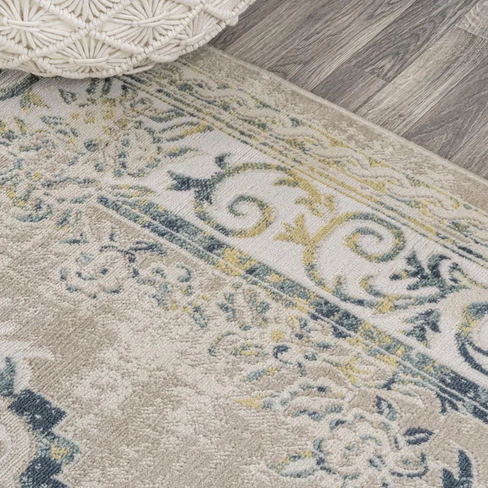 Amur Rosalia Cottage Medallion Area Rug