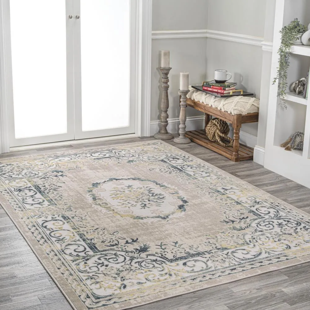 Amur Rosalia Cottage Medallion Area Rug