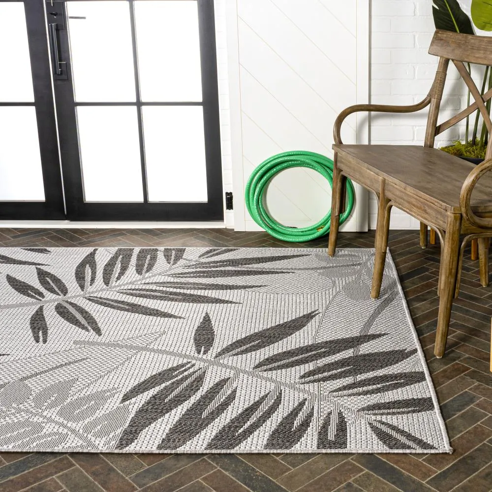 Angie Tropical Palm Leaf Indoor/outdoor Area Rug