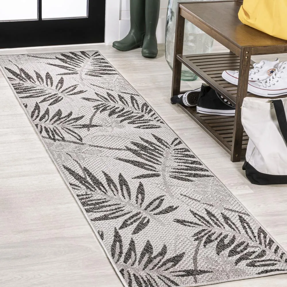 Angie Tropical Palm Leaf Indoor/outdoor Area Rug