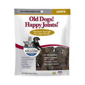 Ark Naturals Gray Muzzle Old Dogs! Happy Joints! Maximum Strength for Larger Breeds