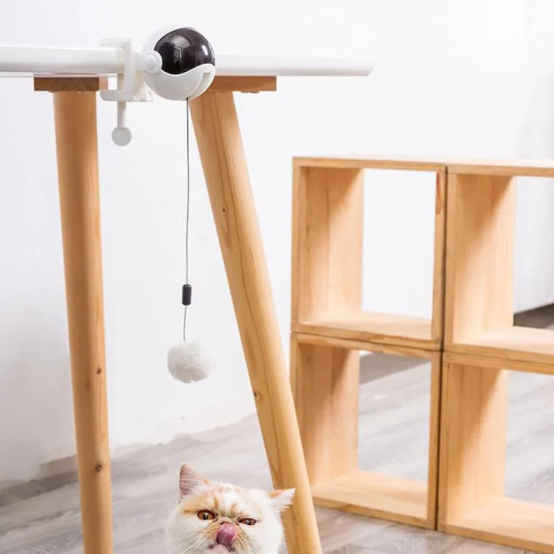 Automatic Cat Toy Automatic Retractable Fluffball Cat Toy