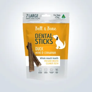 Bell & Bone Dental Sticks Large - Duck, Mint & Cinnamon