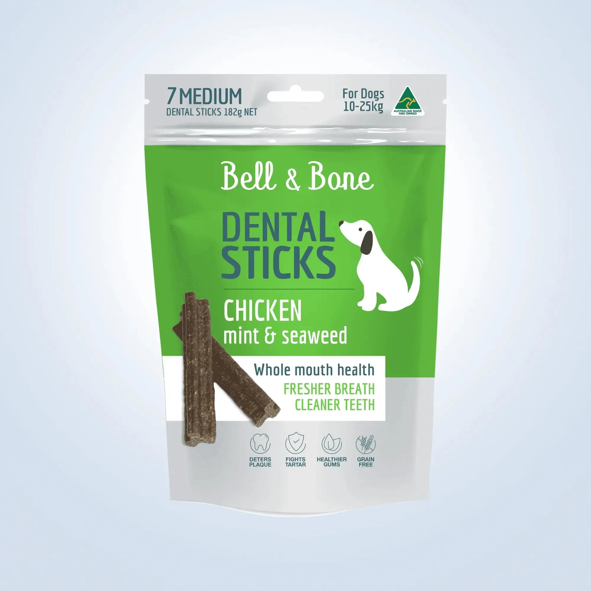 Bell & Bone Dental Sticks Medium - Chicken, Mint & Seaweed