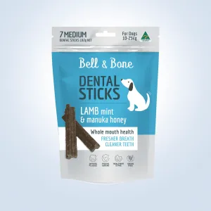 Bell & Bone Dental Sticks Medium - Lamb, Mint & Manuka