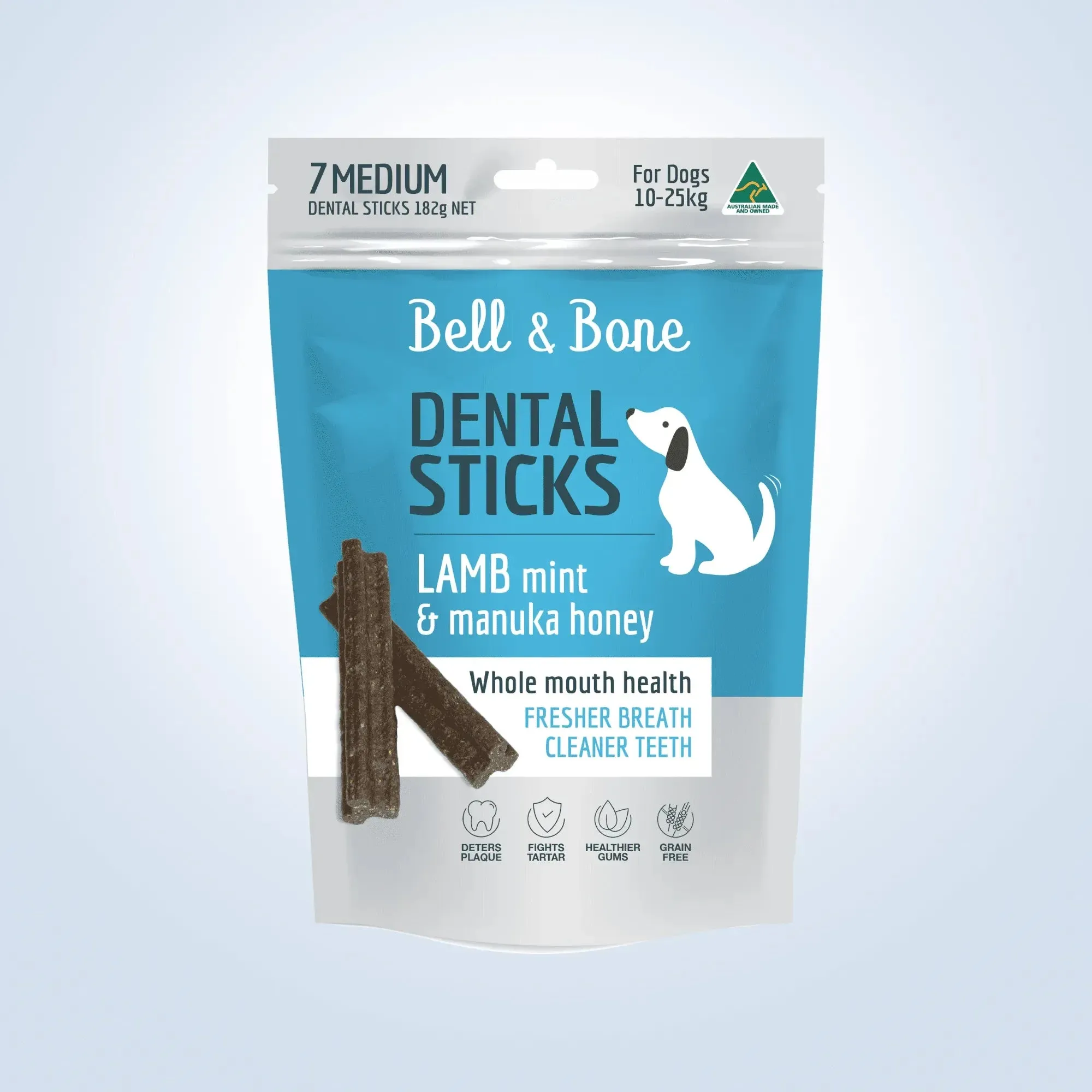 Bell & Bone Dental Sticks Medium - Lamb, Mint & Manuka