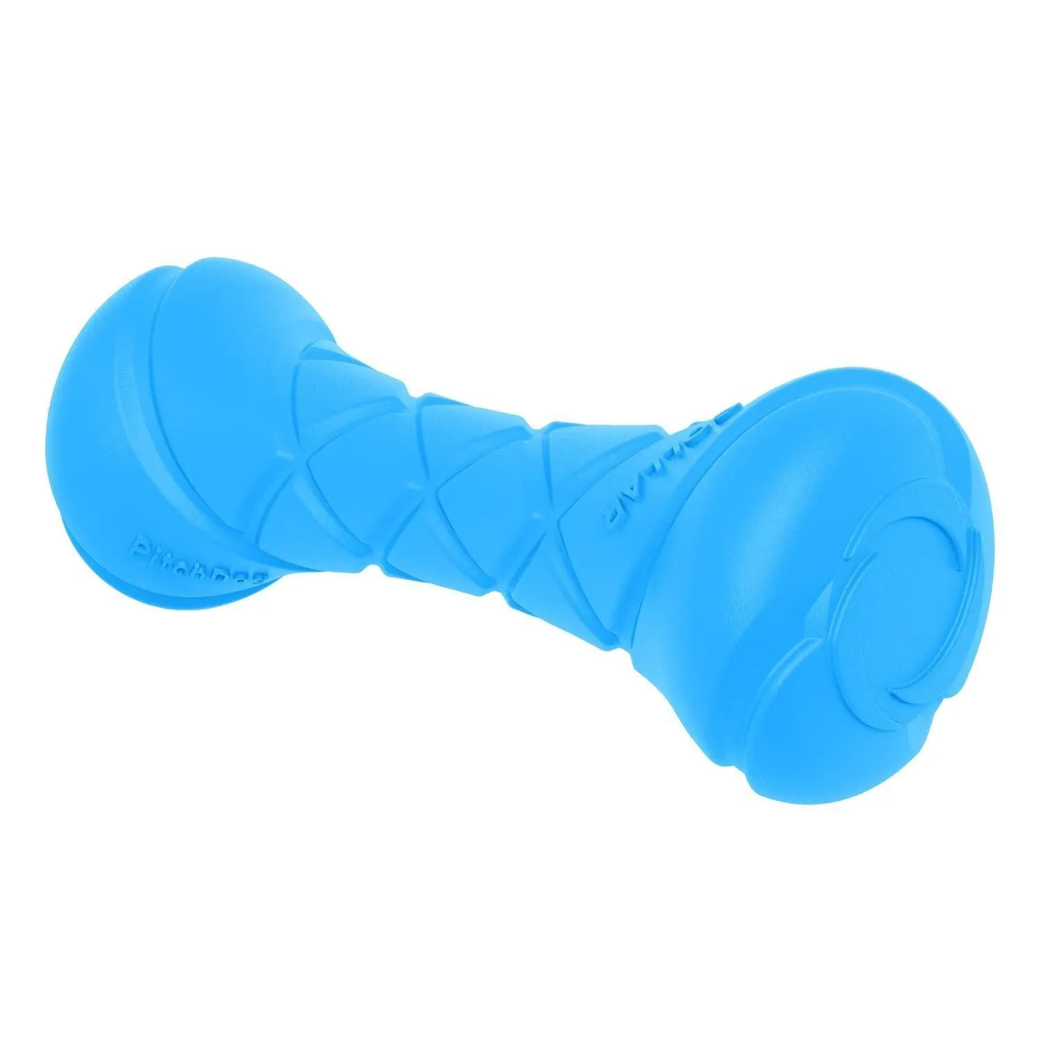 Blue Dog Fetch Toy Outdoor Barbell Dog Toy for Small Medium and Large Dogs