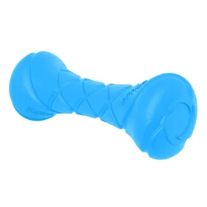 Blue Dog Fetch Toy Outdoor Barbell Dog Toy for Small Medium and Large Dogs