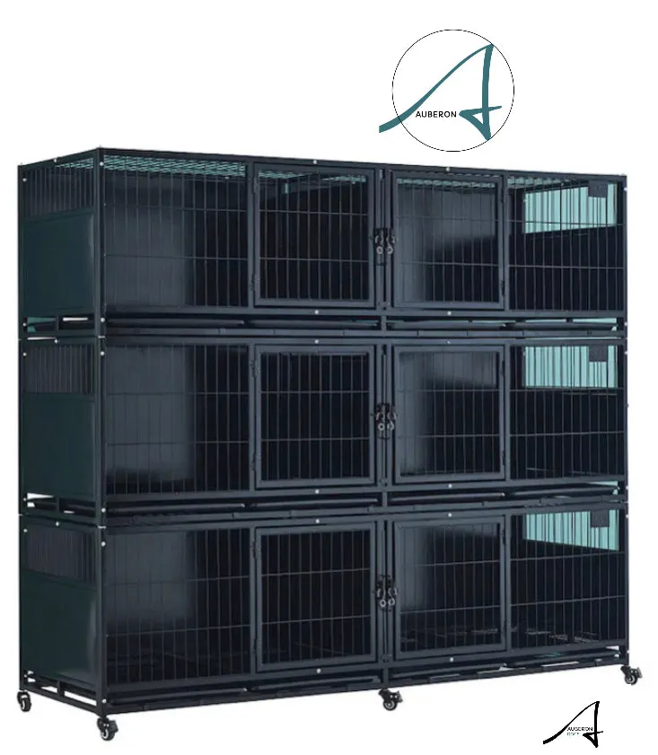 Breeders Deluxe 6/7/8 Berth 3 Levels High Stackable Cages Crates enclosed privacy high quality durable multipurpose safe secure hygienic