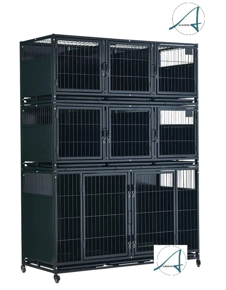 Breeders Deluxe 6/7/8 Berth 3 Levels High Stackable Cages Crates enclosed privacy high quality durable multipurpose safe secure hygienic