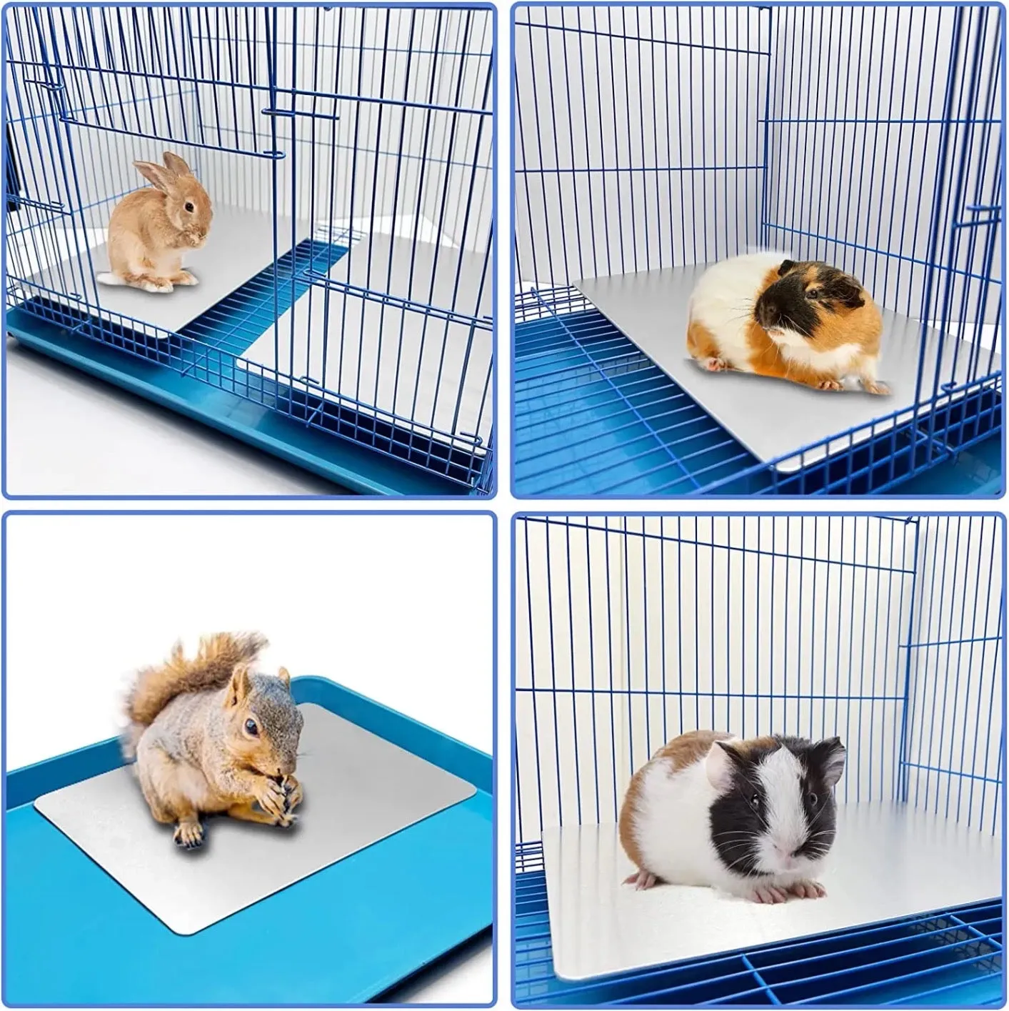 Bunny Rabbit Small Pet Cooling Pad Plate Mat Tile Sheet Summer Aluminium Body Heat-lowering Cool Pad