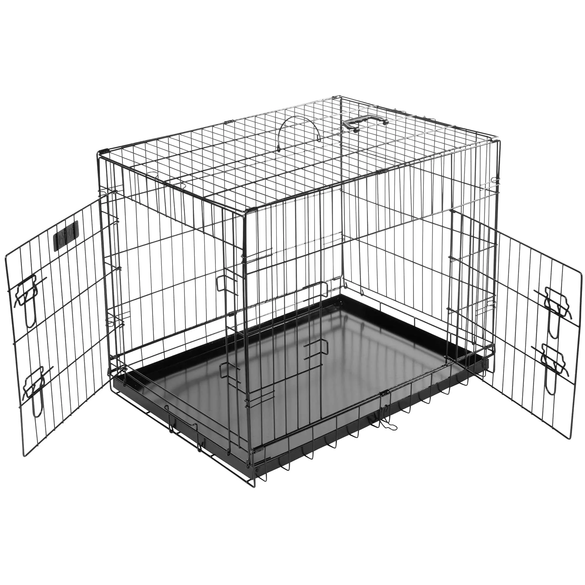 Bunty Metal Dog Cage Crate Bed Portable Pet Puppy Training Travel Carrier Basket