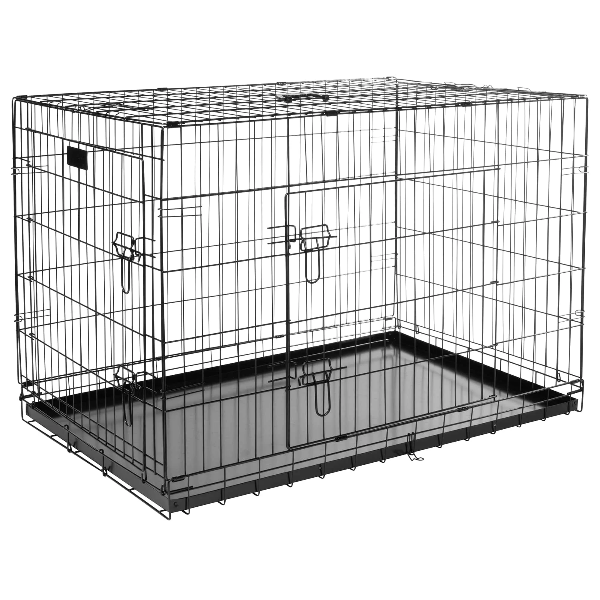 Bunty Metal Dog Cage Crate Bed Portable Pet Puppy Training Travel Carrier Basket