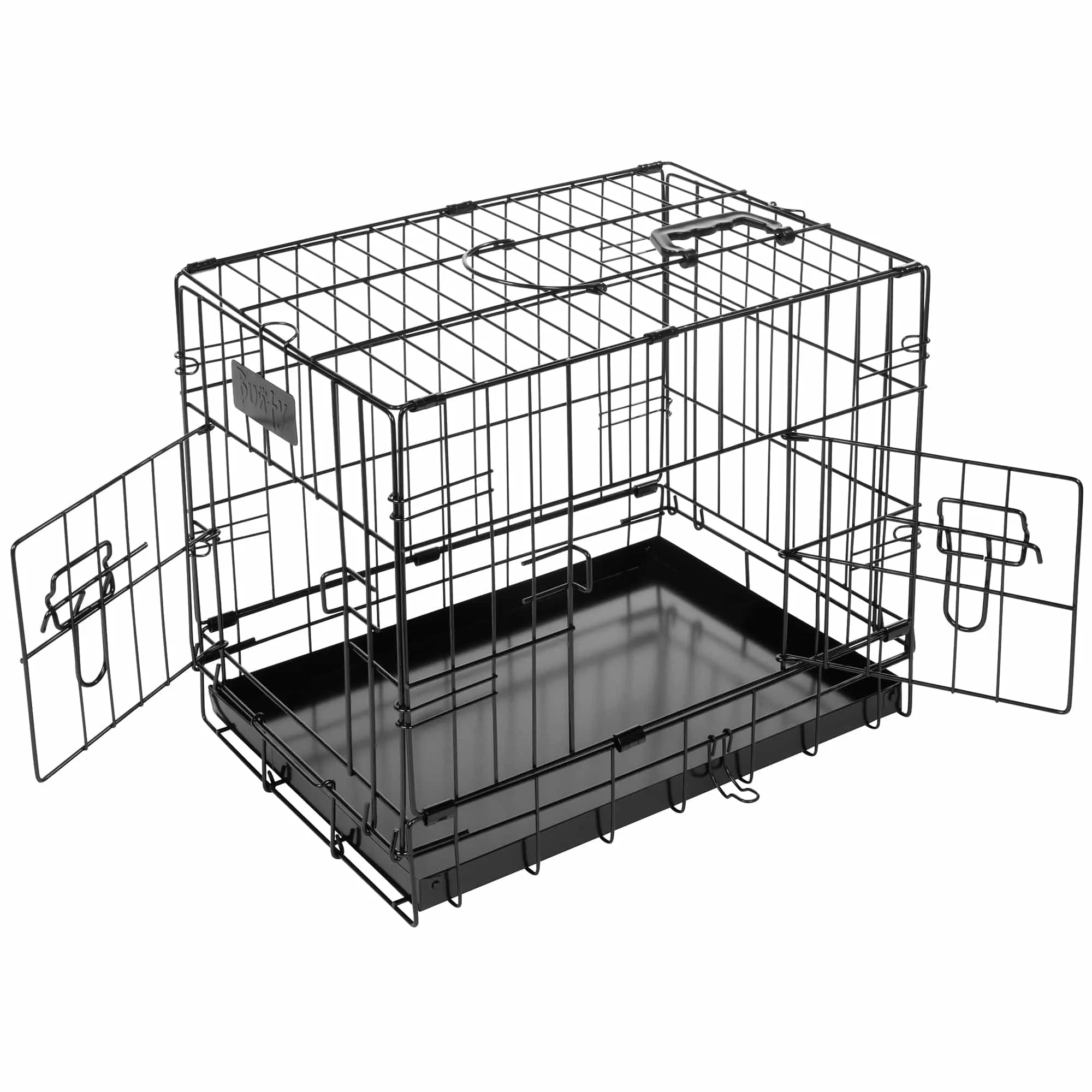 Bunty Metal Dog Cage Crate Bed Portable Pet Puppy Training Travel Carrier Basket