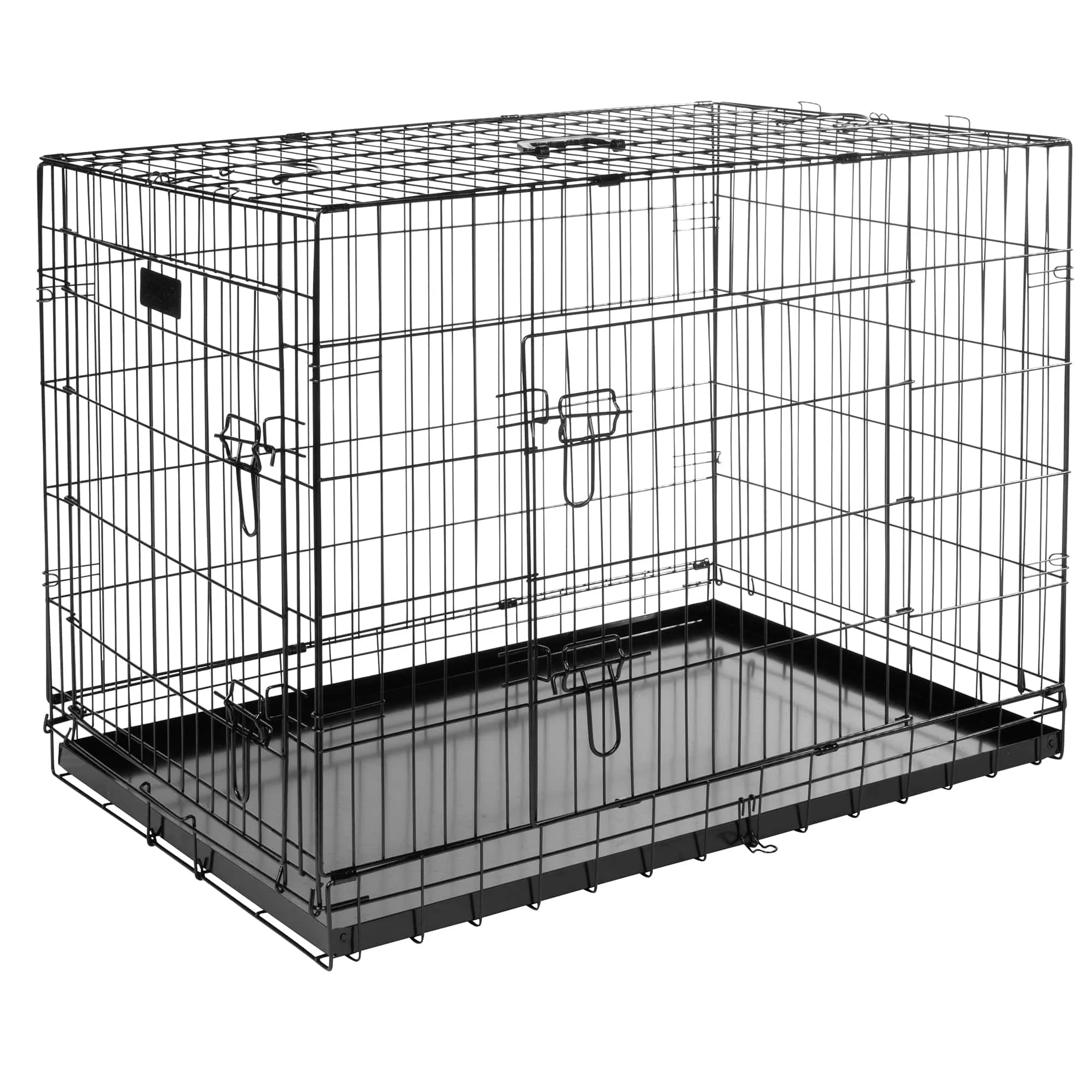 Bunty Metal Dog Cage Crate Bed Portable Pet Puppy Training Travel Carrier Basket