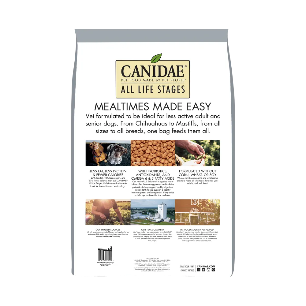 Canidae Platinum Formula for Less Active & Senior Dogs Dry Dog Food