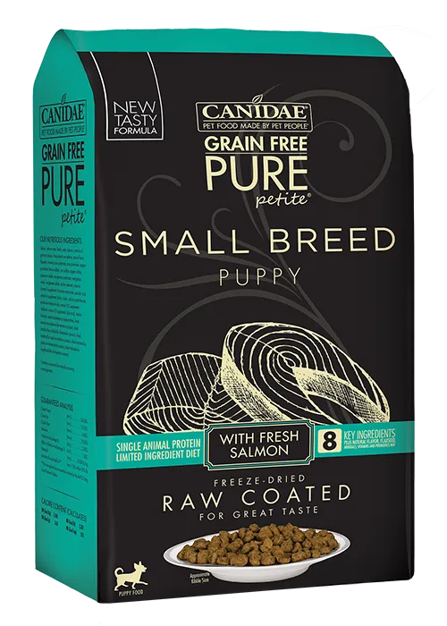 Canidae PURE Petite Small Breed Puppy Salmon Recipe Raw Coated Dry Dog Food