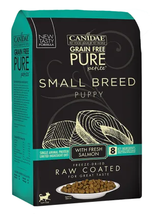 Canidae PURE Petite Small Breed Puppy Salmon Recipe Raw Coated Dry Dog Food