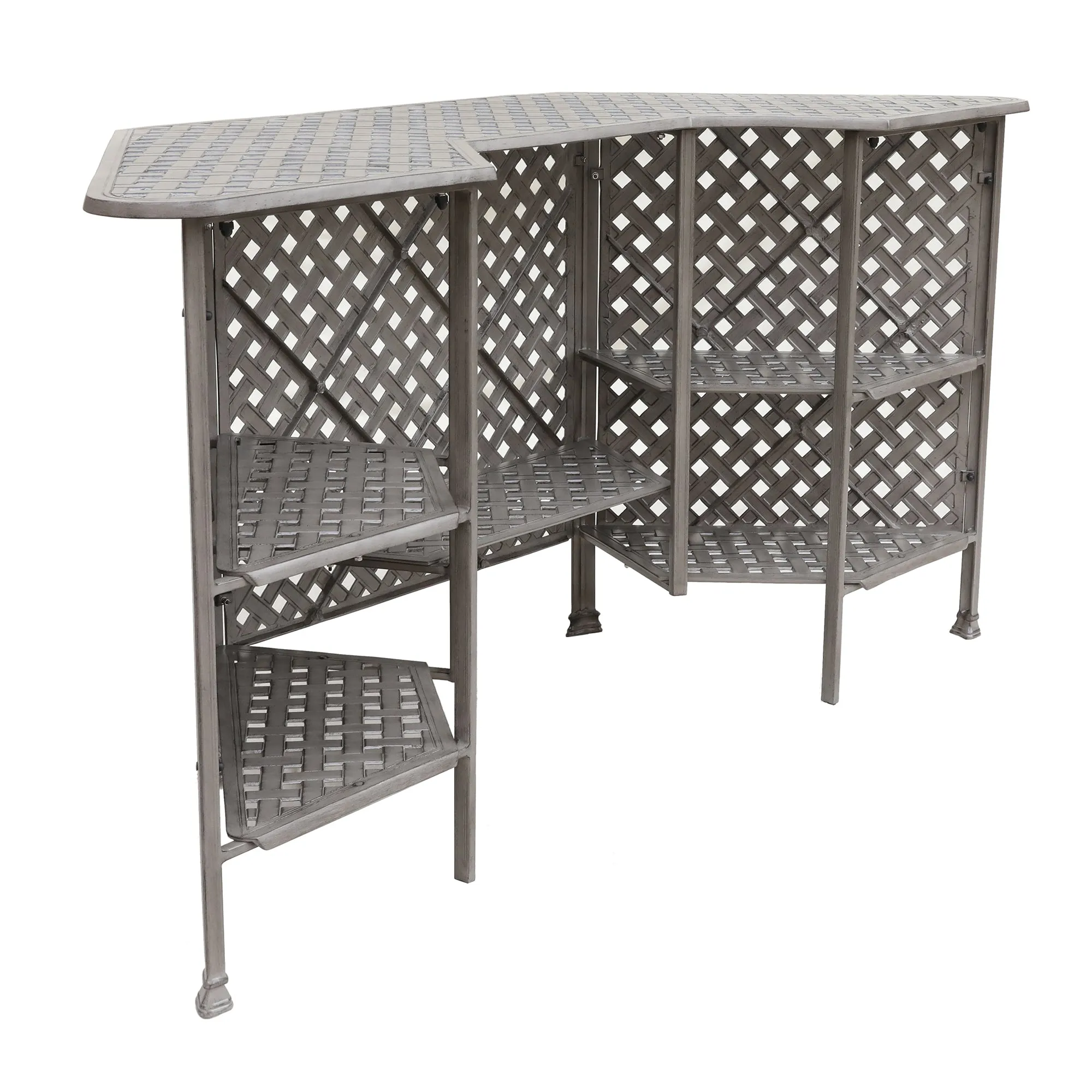 Cast Alumnim Weave Pattern Party Bar Table A