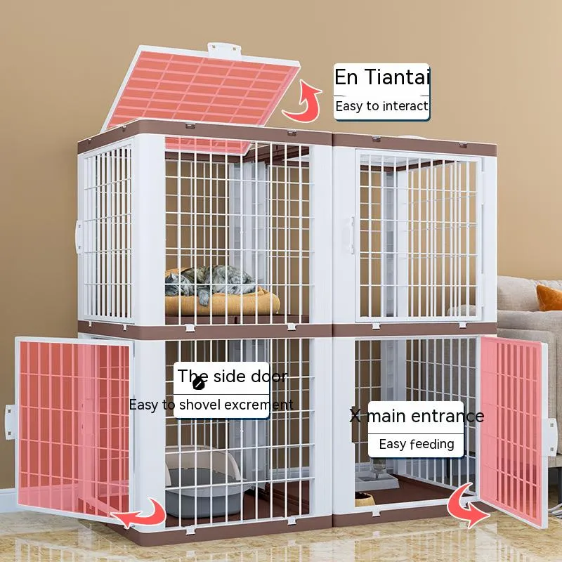 Cat/small pet plastic modular crate, Single Space - create multi-purpose multilevel sleeping spaces housing feeding grooming etc