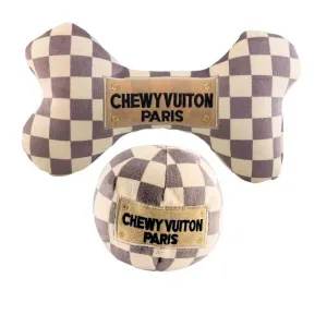 Checker Chewy Dog Toy Set