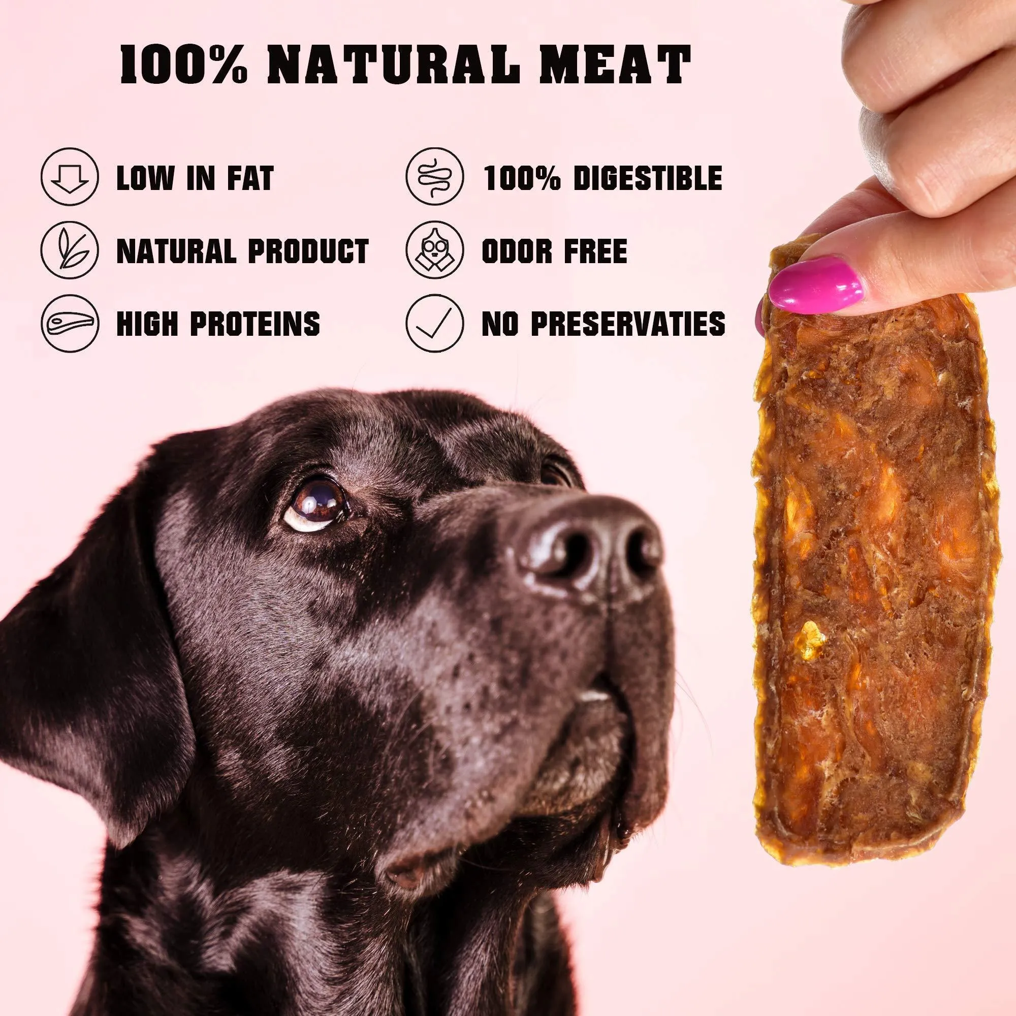 Chicken Jerky Dog Treats 1.5 Lb Human Grade Pet Snacks Grain Free Dried Strips