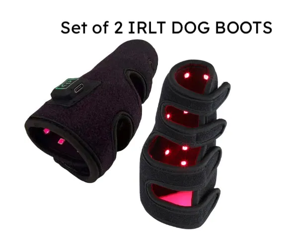 Dog Infrared Red Light Therapy Leg Boot Brace Wrap BUILT IN BATTERY Medical Grade LEDs