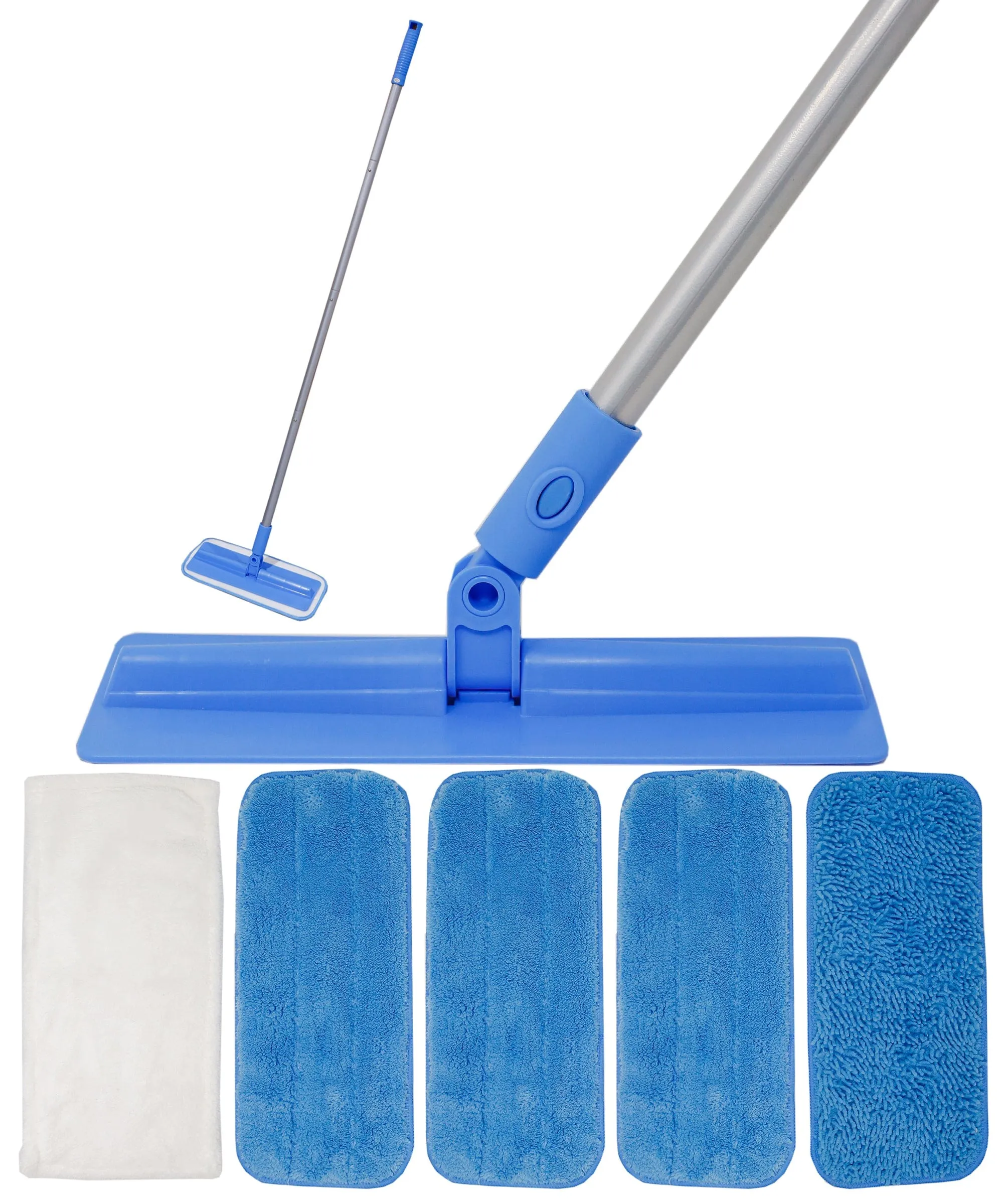 Don Aslett Microfiber 12" Mop with (5) Reusable Microfiber Pads