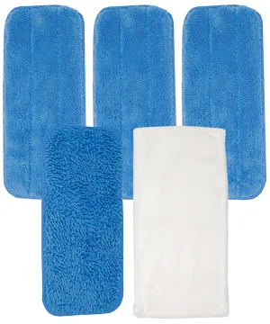 Don Aslett Microfiber Mop Pad Set- 5 PK - 13"