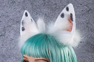 faux fur ear bunny ear anime cosplay ear rabbit petplay ear animal ear headband petplay ddlg kitten play ear kittenplay ear neko cosplay ear