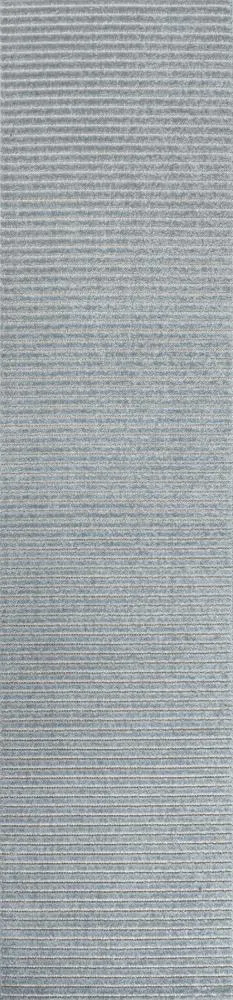 Fedir Minimalist Scandi Striped Navy/ivory 2 ft. x 8 ft. Runner Rug