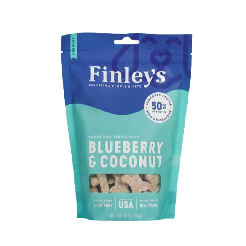 Finley's Barkery Blueberry Coconut Crunchy Biscuits