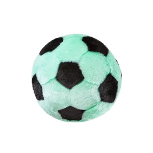 Fluff & Tuff Squeaker-less Soccer Ball Plush Dog Toy