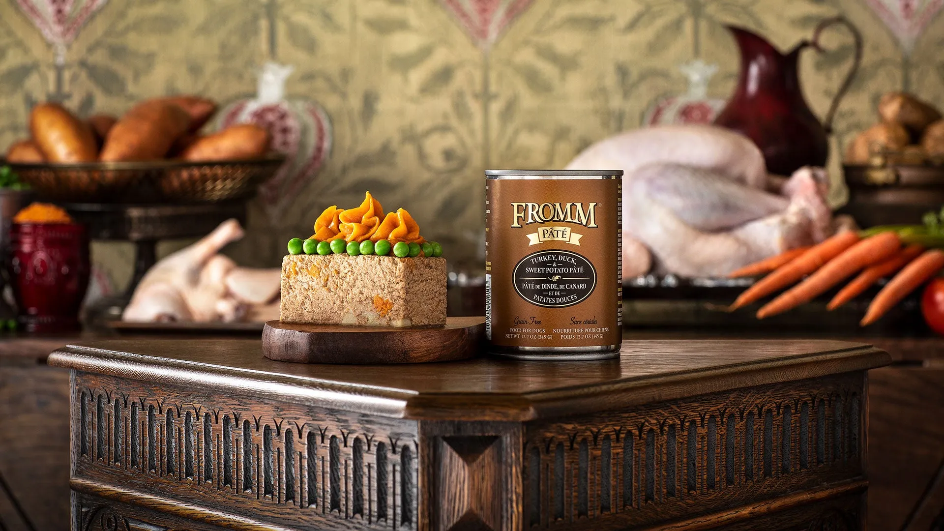 Fromm Grain-Free Turkey, Duck & Sweet Potato Pate Canned Wet Dog Food