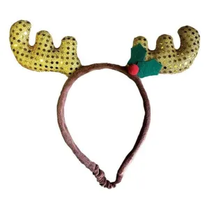 Glitter Antler Dog Headband