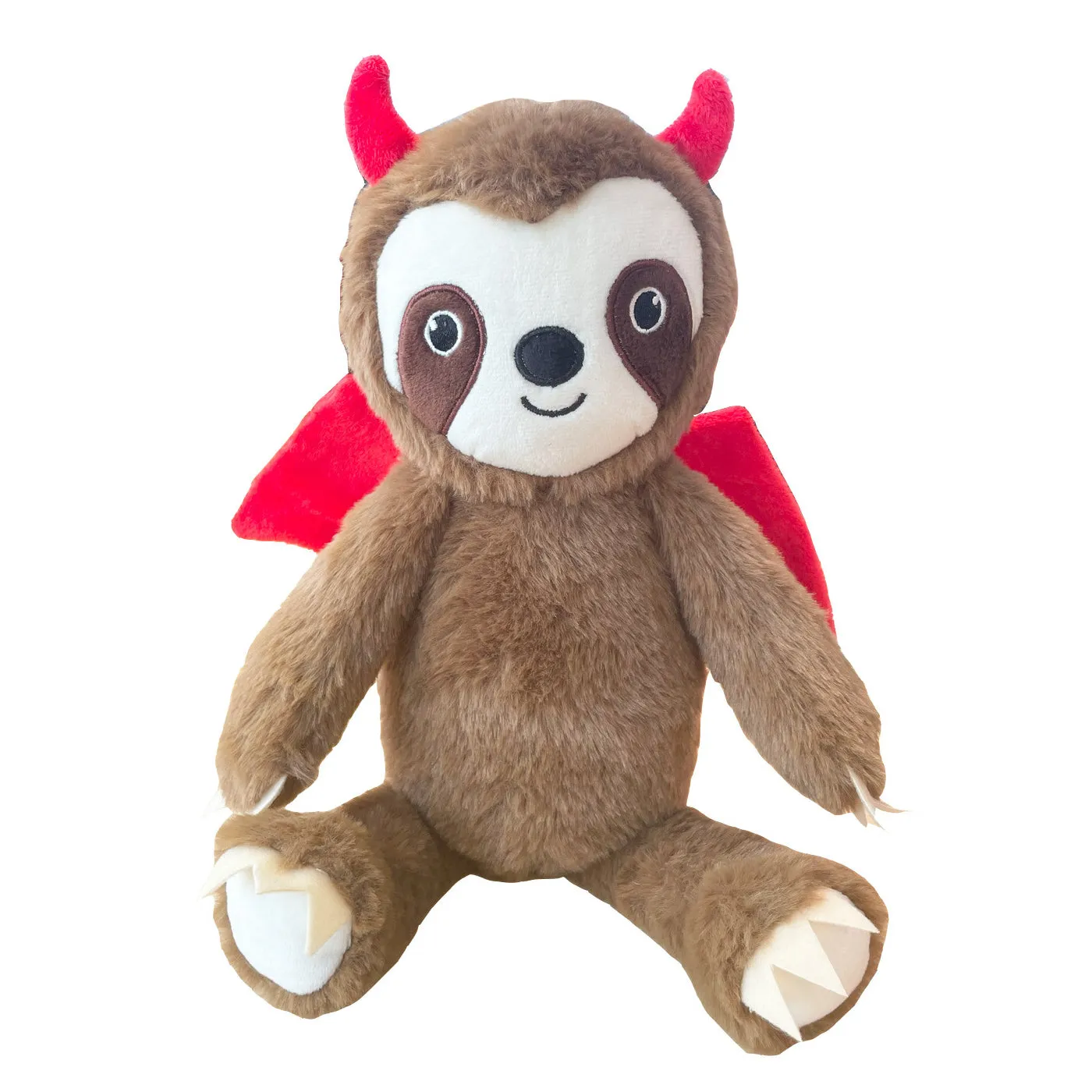 Happy Pet Halloween Devil Sloth Dog Toy with Squeaker