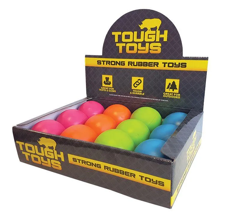 Happy Pet Tough Toys Rubber Ball Dog Toy 4 Sizes