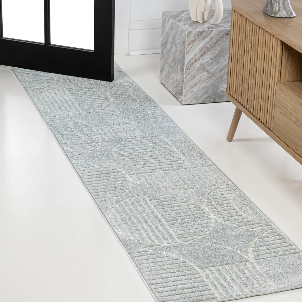 Haughton Geometric Arch Scandi Striped Rug