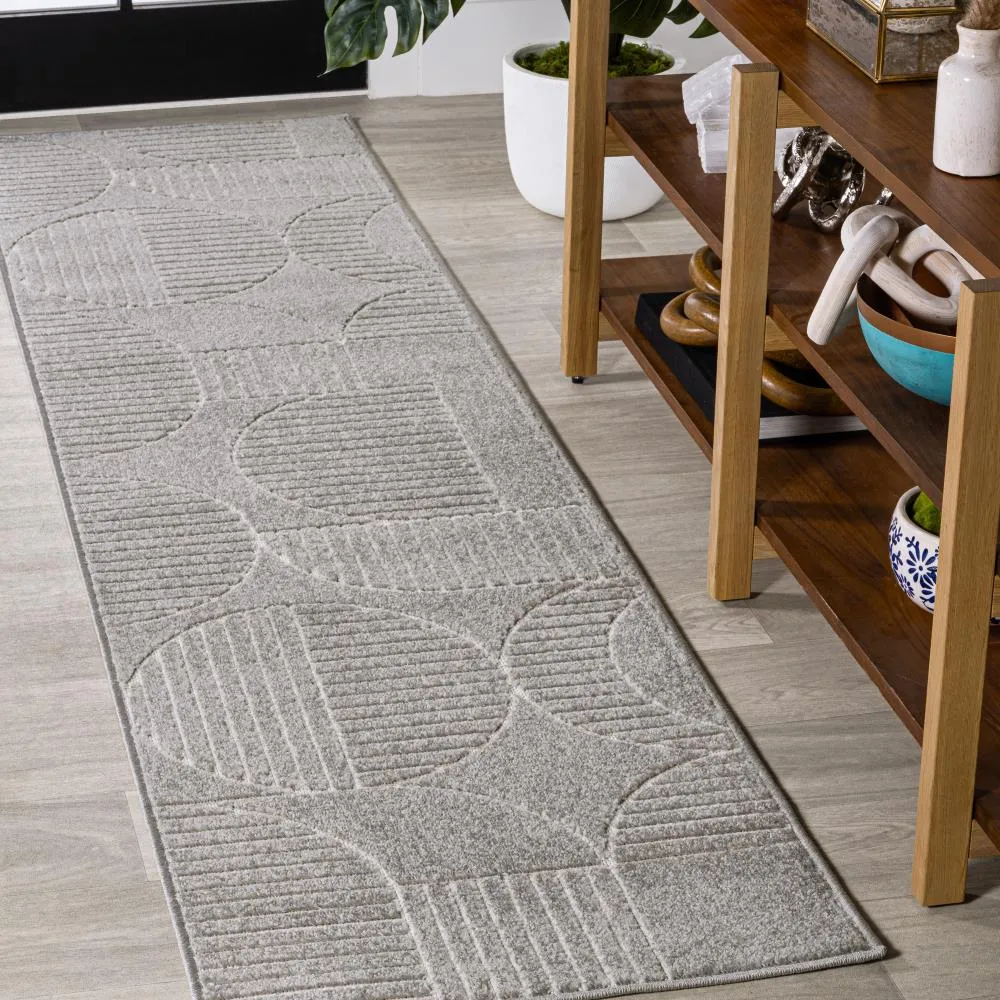 Haughton Geometric Arch Scandi Striped Rug