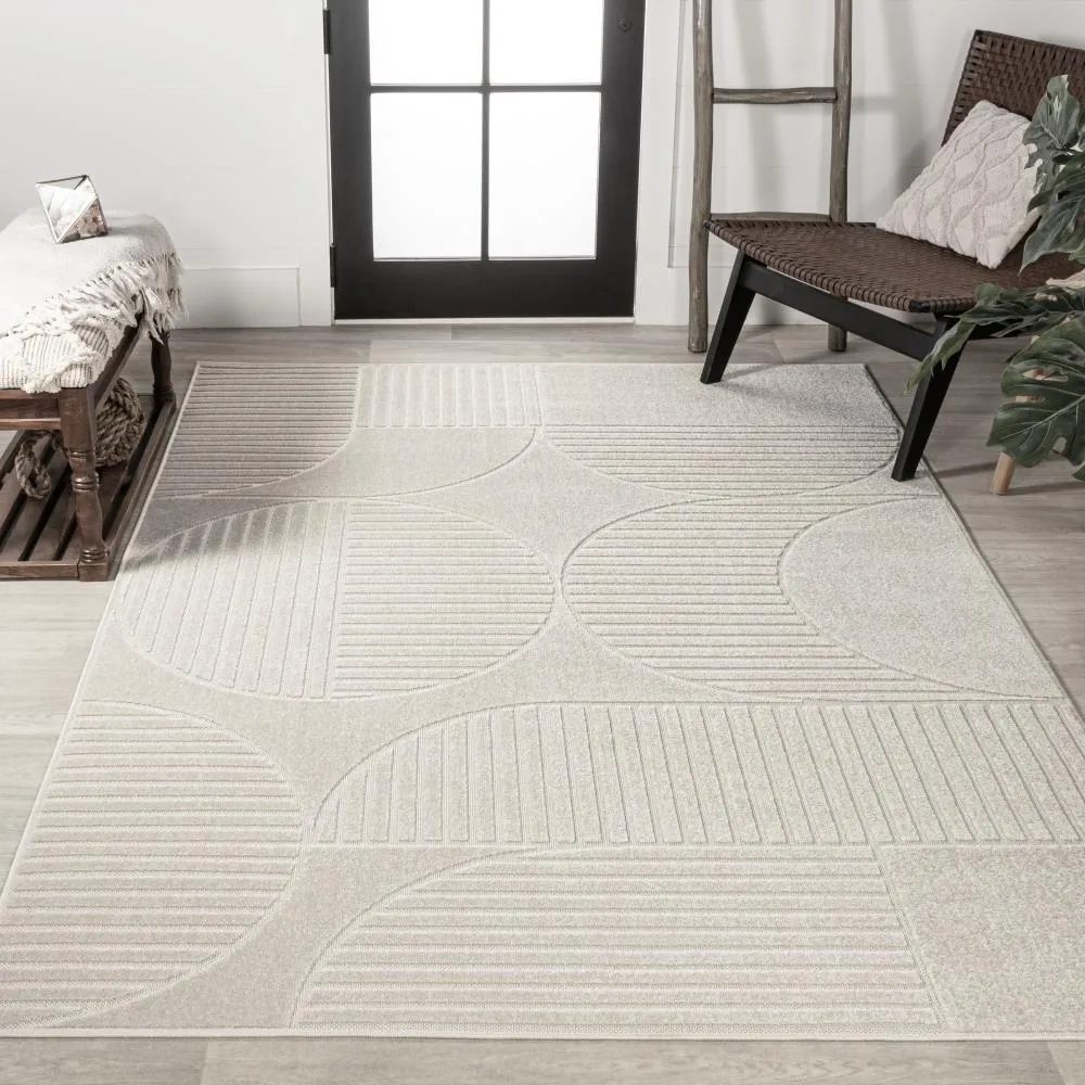 Haughton Geometric Arch Scandi Striped Rug