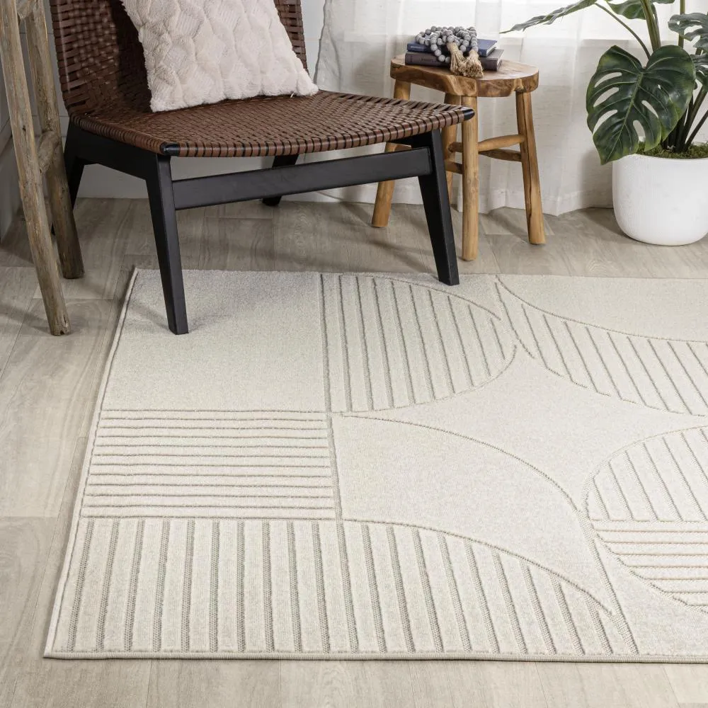 Haughton Geometric Arch Scandi Striped Rug