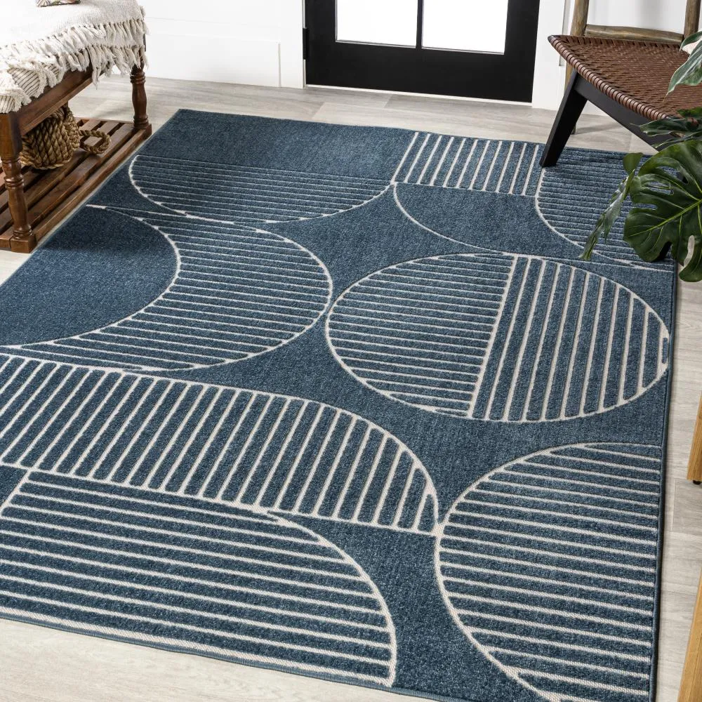 Haughton Geometric Arch Scandi Striped Rug