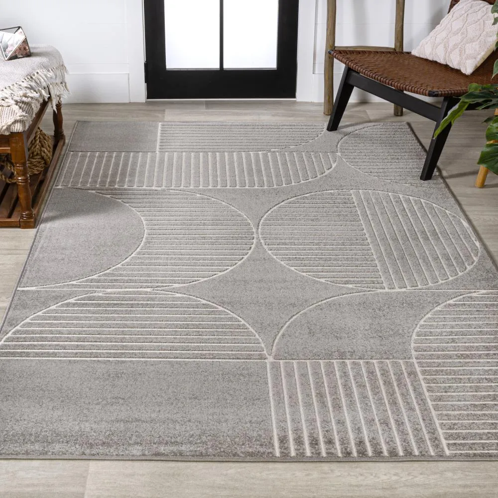 Haughton Geometric Arch Scandi Striped Rug