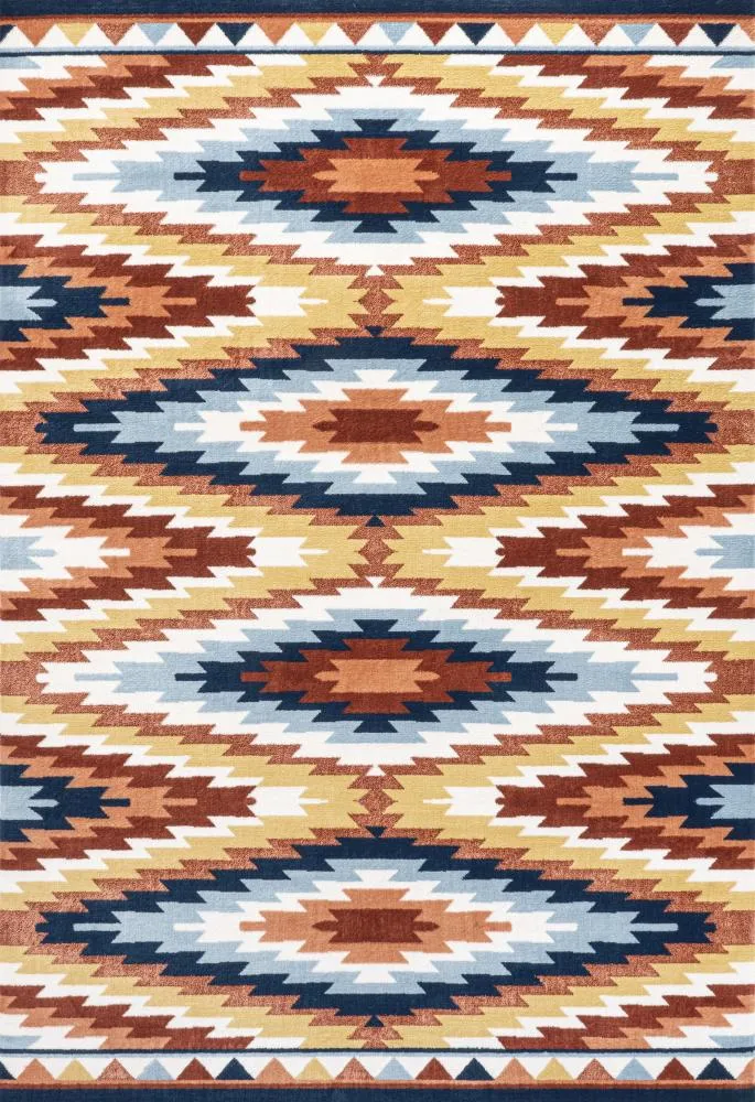 Jaali Diamond Kilim Geometric Area Rug