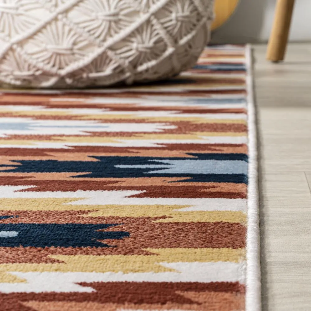 Jaali Diamond Kilim Geometric Area Rug