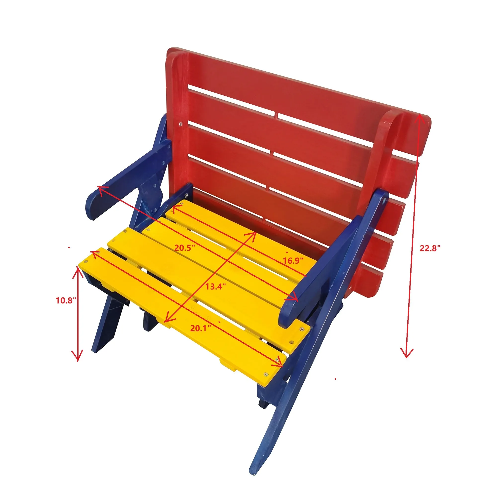 KID'S MULTI-FUNCTIONAL  ARM CHAIR,TABLE  2 BENCHES (All-in-one)